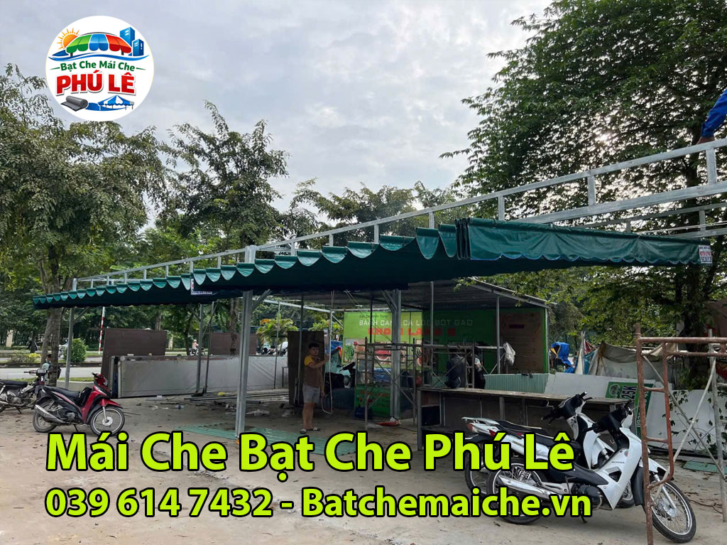 Thi Công Lắp Đặt Bạt Che Mái Che Di Động Ngoài Trời